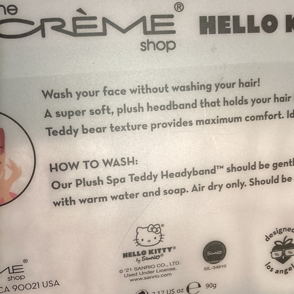 NWT The Crème Shop Hello Kitty Plush Spa Teddy H - Picture 9 of 9
